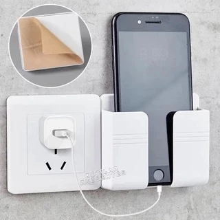 Suporte Para Carregar Celular Plástico De Parede Autoadesivo