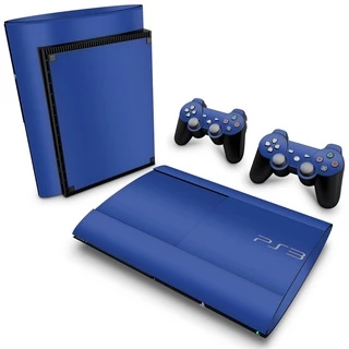 Skin PS3 Super Slim Adesivo - Azul Escuro