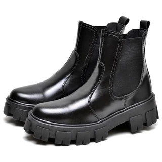 Bota Coturno Dubuy Sola Track Feminina Preto Elástico Lateral Original 1504FG