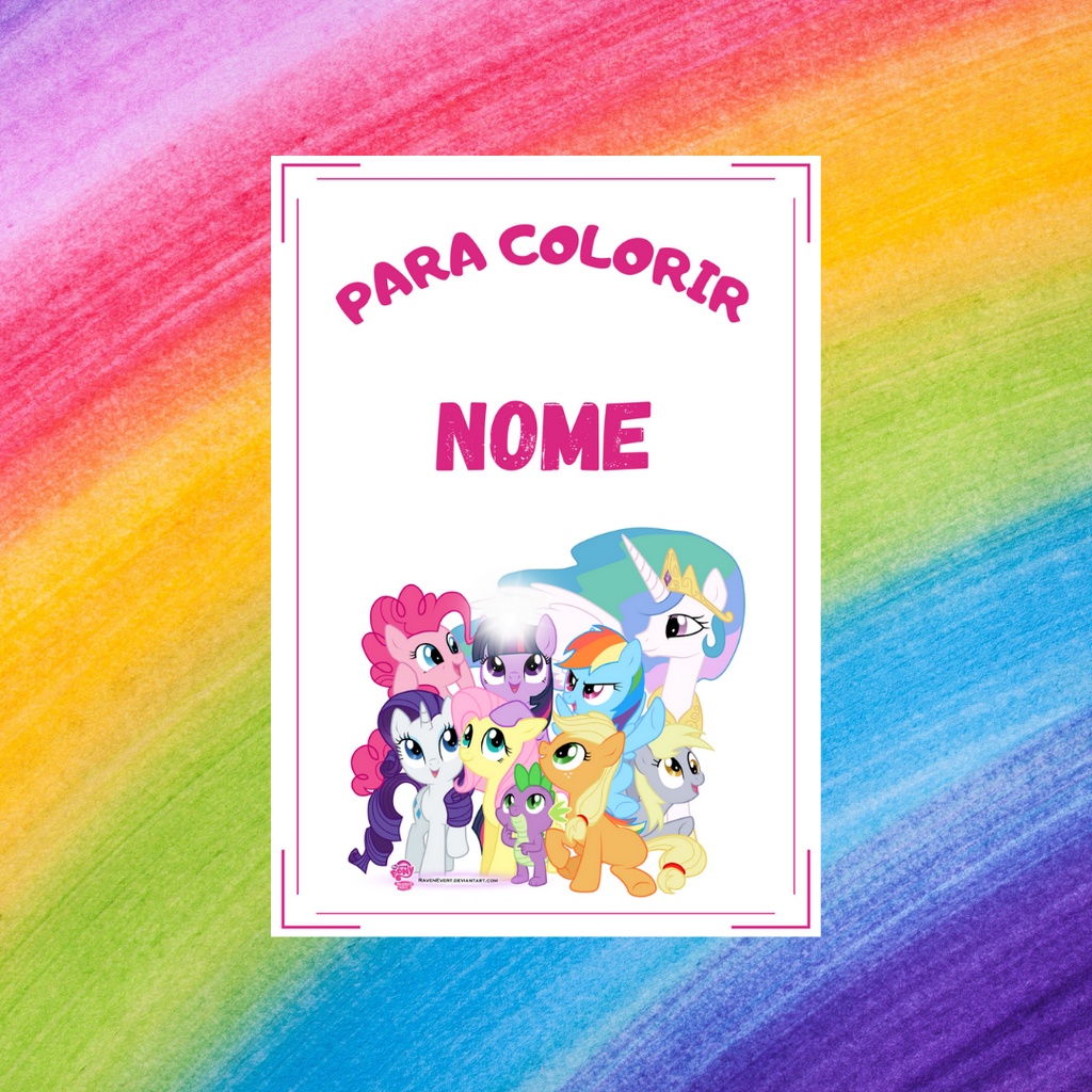 de 80] Desenhos My Little Pony para Colorir e Imprimir