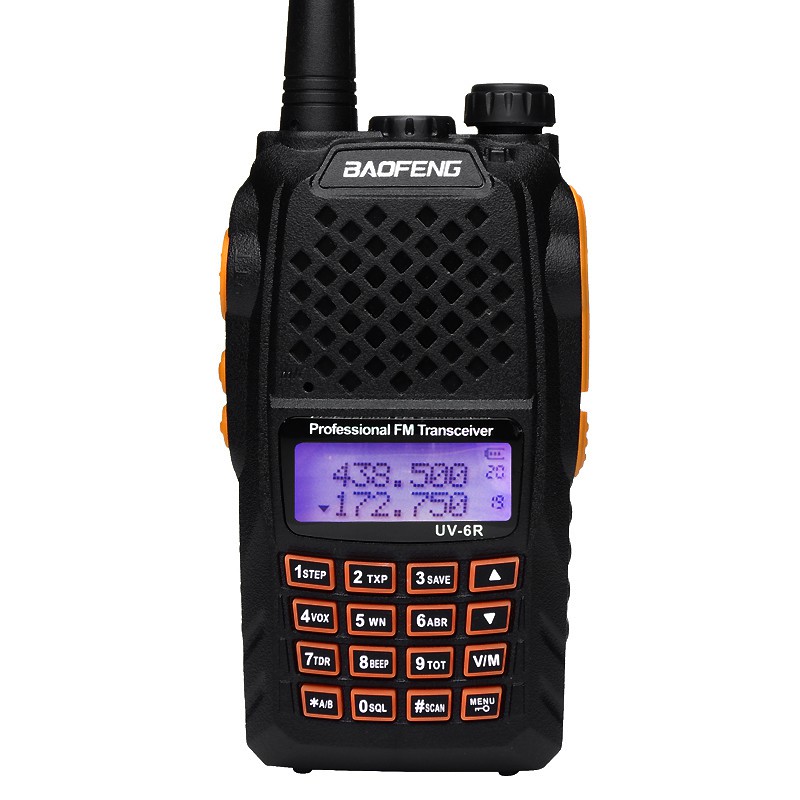 Radio Ht Walk Talk Dual Band Uhf Vhf Fm Baofeng Uv6r 7w Shopee Brasil