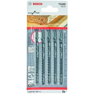 Lâmina Tico-Tico Bosch 76mm p/ Madeira 5-6 Dentes 5 Peças Speed for Wood T244D