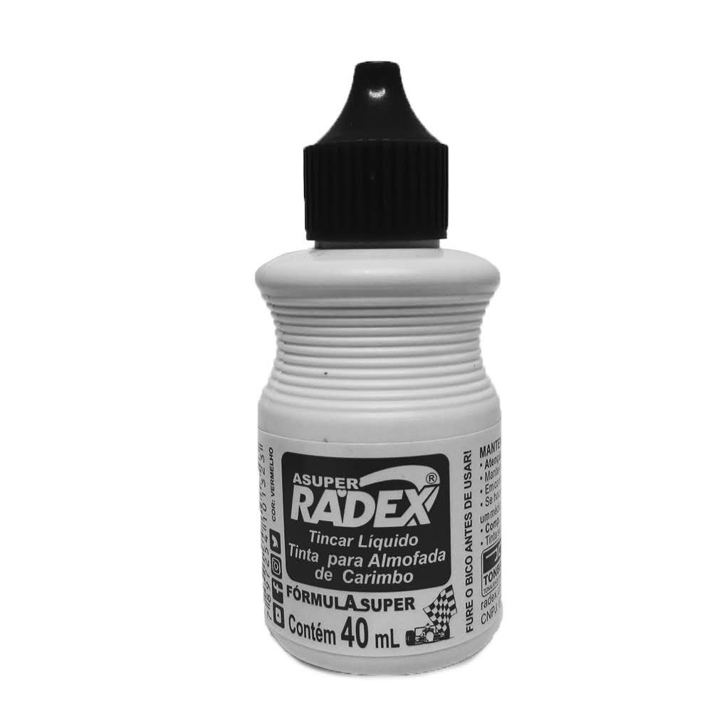 Tinta Para Carimbo Radex Preto Shopee Brasil