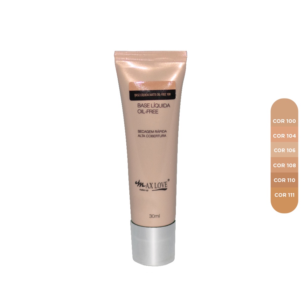 Base Líquida Matte Oil-Free Max Love 30ml | Shopee Brasil