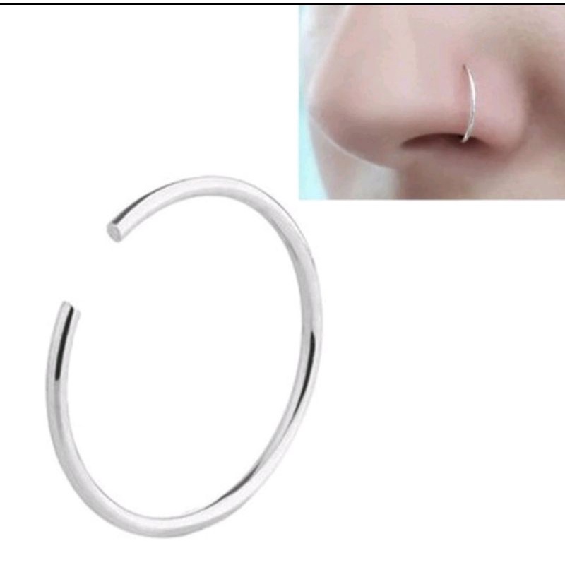 Ouro 18k Piercing Tragus Cartilagem Argola Fecho Trava Clip Click Mini