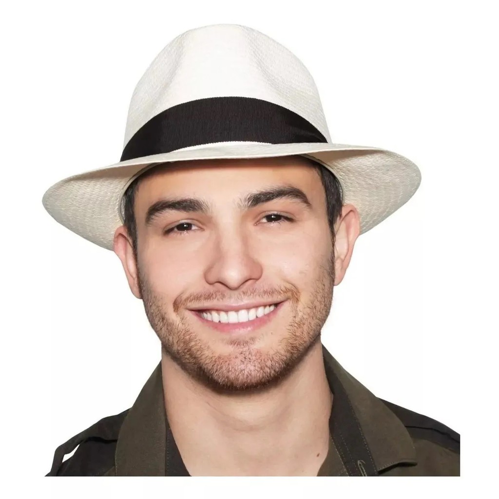 Gamboa Chapéu Panamá Masculino de Aba Larga para Homens e Mulheres