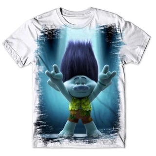 Blusa Masculina Feminina Infantil Estampada Babylook Personalizada Moda Camisa Camiseta trolls Ref 05