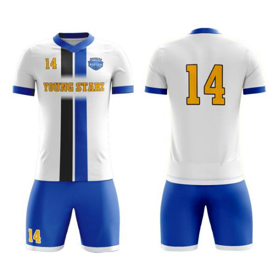 Jogo de uniforme personalizado para futebol feminino