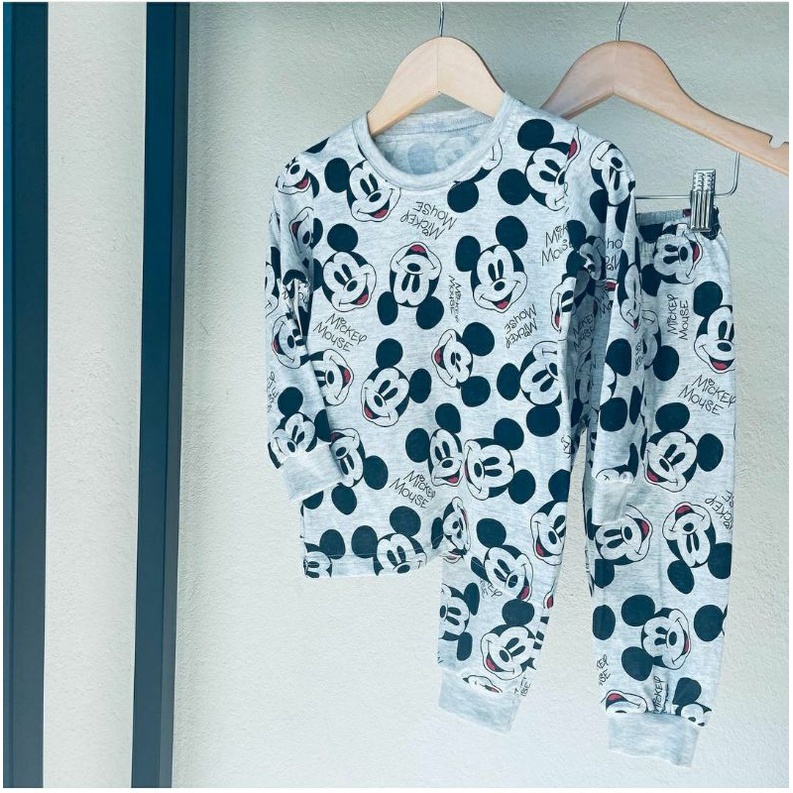 Pijama INFANTIL Mickey algodão unissex inverno fechado 100% algodão material de alta qualidade!
