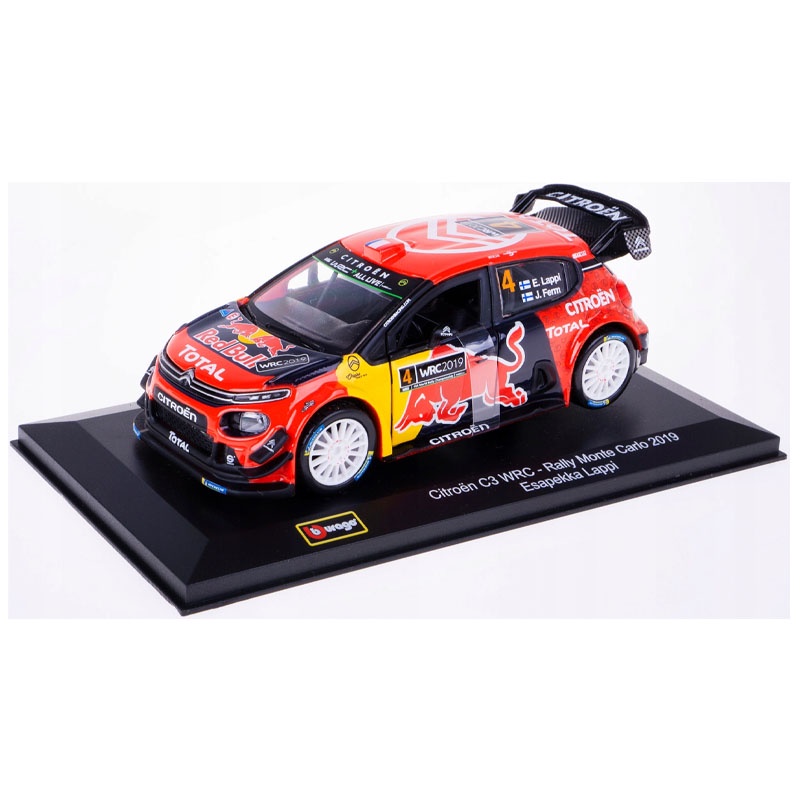 Miniatura Citroen C3 Wrc Rally 2019 Esapekka Lappi Rally 1:32 Bburago ...