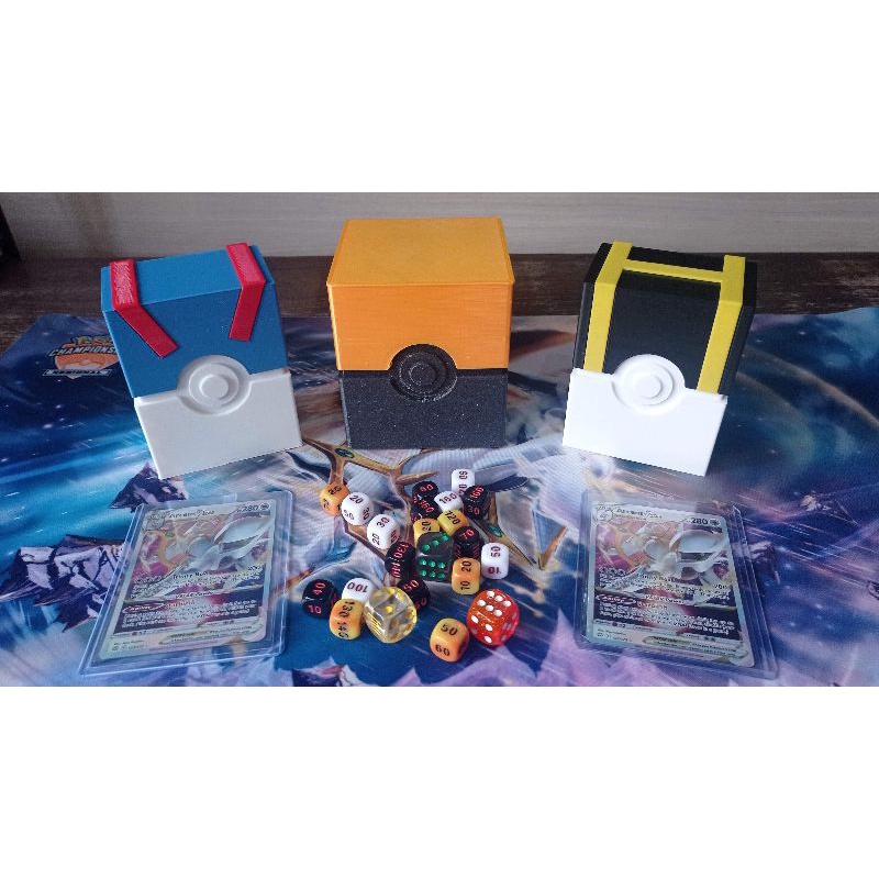 Deck box Pokébola Cartas Pokémon TCG Escorrega o Preço