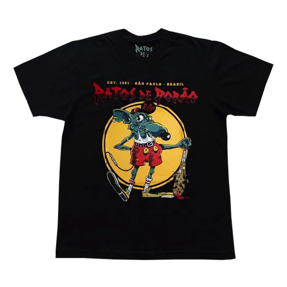 Camiseta Ratos De Porão - Asia Tour 2018 | Shopee Brasil