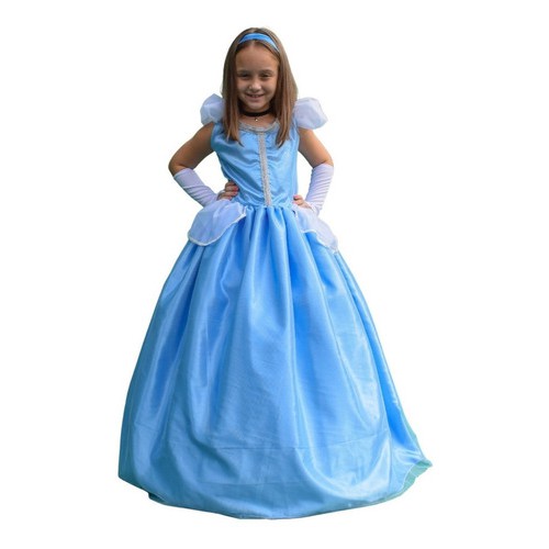 Vestido Infantil Da Cinderela de Luxo Temático Princesa Aniversário em  Promoção na Americanas