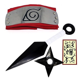 Kit ninja Naruto Kunai Naruto Shuriken Bandana Névoa Kisame +