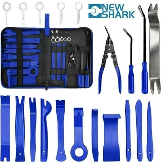19Pcs Conjunto De Ferramentas De Remoção De Aparas E Alicate De Corte Painel De Nylon Para Carro Com Bolsa De Armazenamento Portátil
