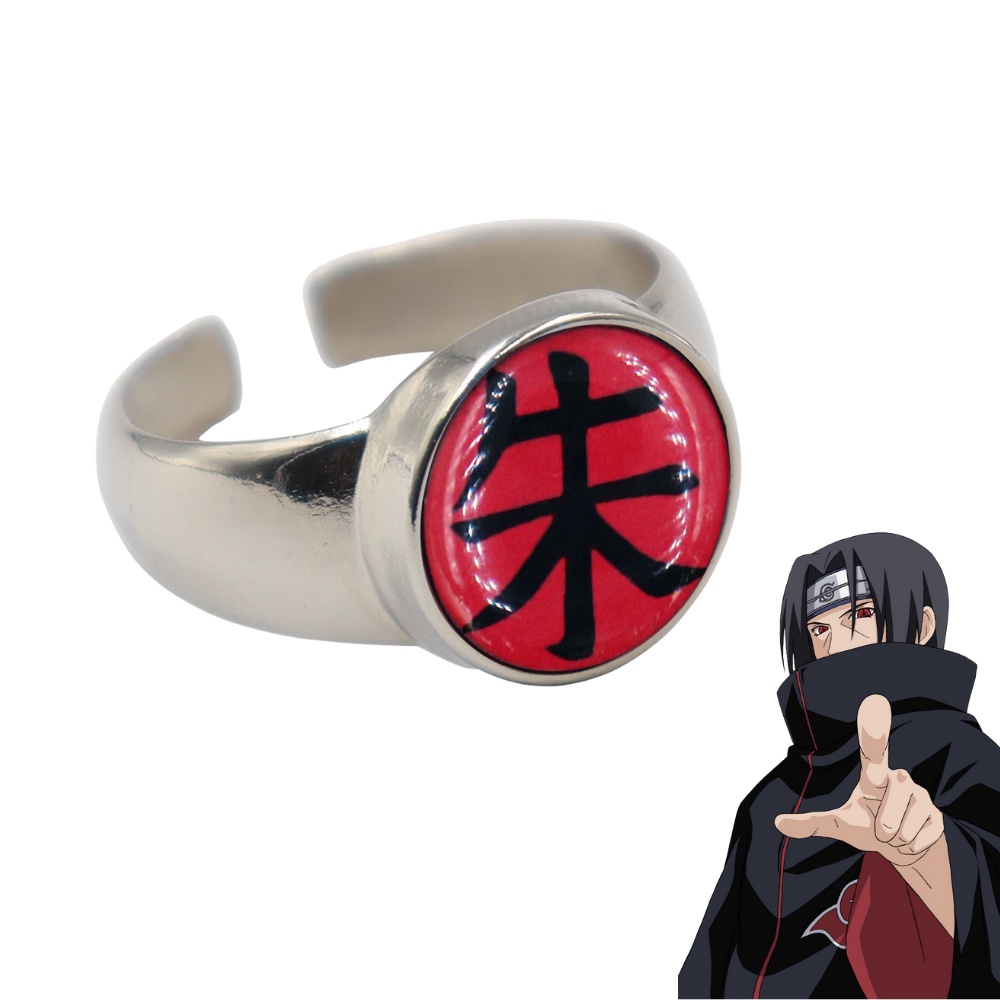 Anel Naruto - Akatsuki Itachi Nuvem Vermelha