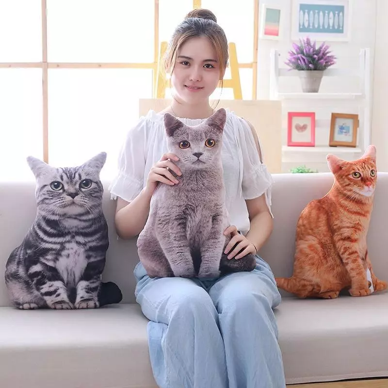 3 Cores 50CM Vida Útil Dos Animais De Pelúcia De Brinquedo Como Boneca Gato Aniversário Da Valentine Gift