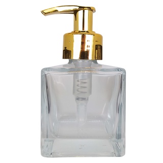 Porta Sabonete Liquido Vidro Cubo 100ml Luxo Saboneteira