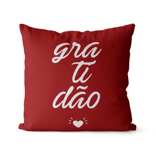 Capa de almofada natal gratidão