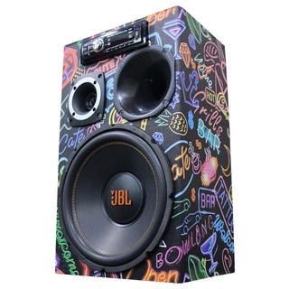 Caixa Som Ativa JBL Bluetooth Usb Pen Drive Subwoofer 350w rms Automotiva Modulo Taramps