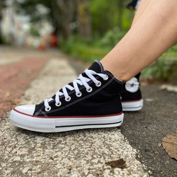 Tênis Converse All Star Cano Alto - Preto - Chuck Taylor - Botinha