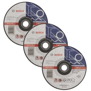 Discos de Corte 180mm p/ Metal Bosch Kit com 3 Expert for Metal 7"