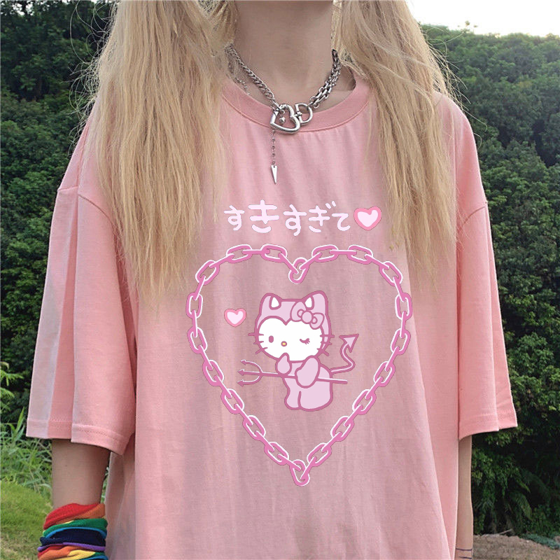 Kawaii Harajuku Anime Girl T-Shirt - Kawaii Fashion Shop  Lindas roupas  asiáticas japonesas Harajuku fofas da moda Kawaii