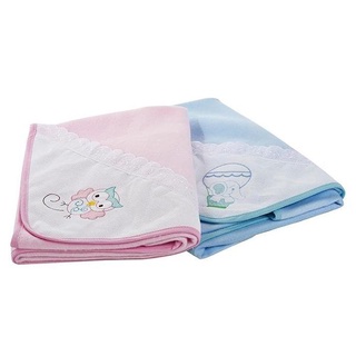 Manta Flanelada Minasrey Com Bordado & Cores Sortidas - TAM 90 x 90 cm