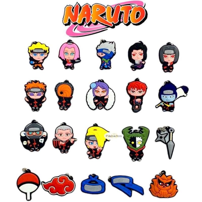 Kit c/ 100 Adesivos Decorativos 10cm Nuvens Akatsuki Naruto