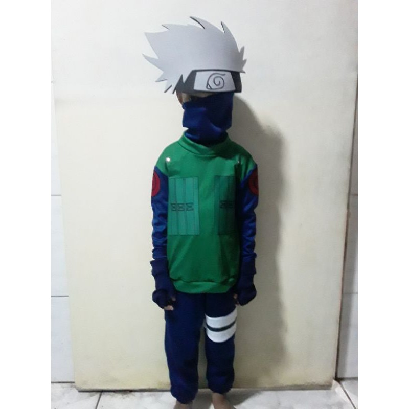 Anime japonês naruto cosplay quatro gerações de naruto cabo sete