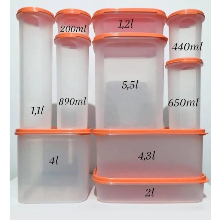 Modulares Tupperware, pote para armazenamento, vasilha transparente ...