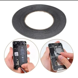 Fita Adesiva Profissional Dupla Face Preta 3M 05mm 50mts Preta Para Reparo De CelularTela Lcd