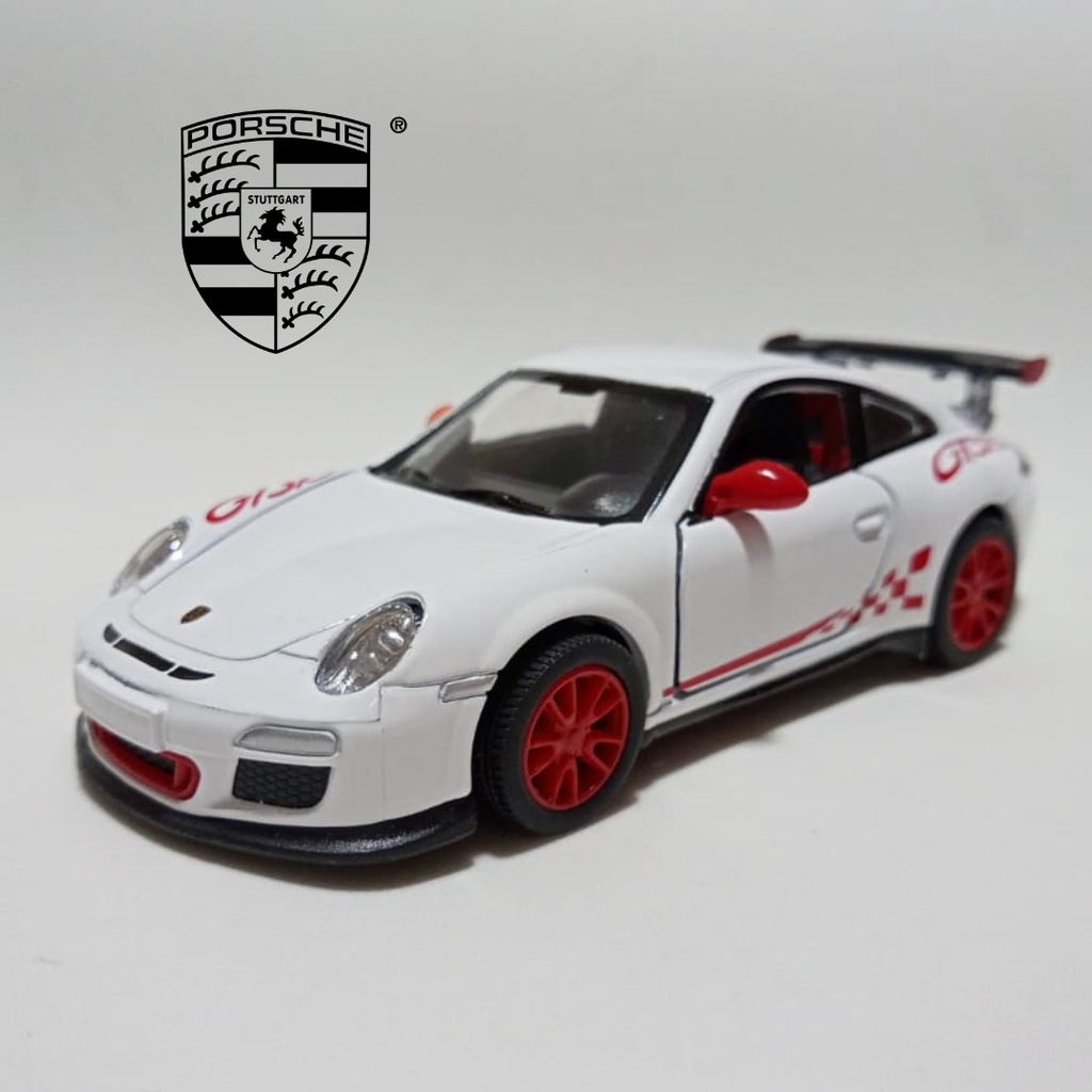 Kinsmart Porsche 911 GT3 RS Modellauto – Maßstab 1:36, Orange, Mit Pullback-Antrieb