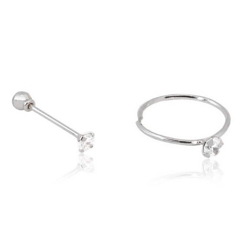 Piercing Prata 925 Banhado a Ouro Tragus Três Bolinhas - 8mm - TREND ART -  Acessórios para você brilhar ainda mais.