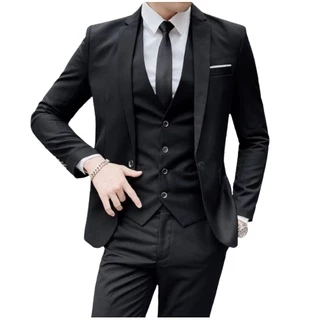 Terno Slim Executivo de Luxo Completo - ( Blazer + Calça + Colete )
