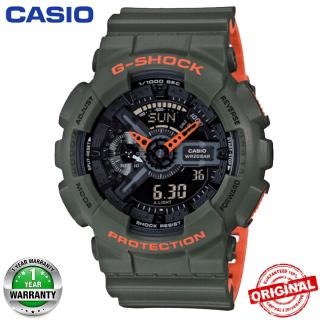 【 Hot Sale 】 Original GA G-Shock GA110 Relógios De Pulso Esportivos Digitais Verde
