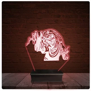 Abajur Luminária Acrílico Led - Eddie Iron Maiden 16