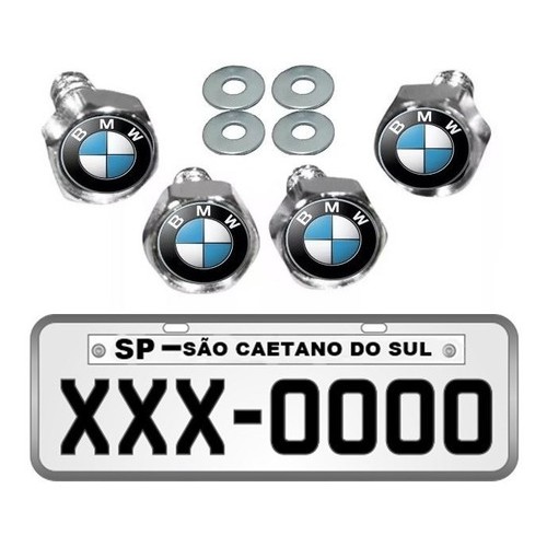 Kit 4 Parafuso Placa Emblema Bmw 320i 118i X1 120i X3 X4 X5