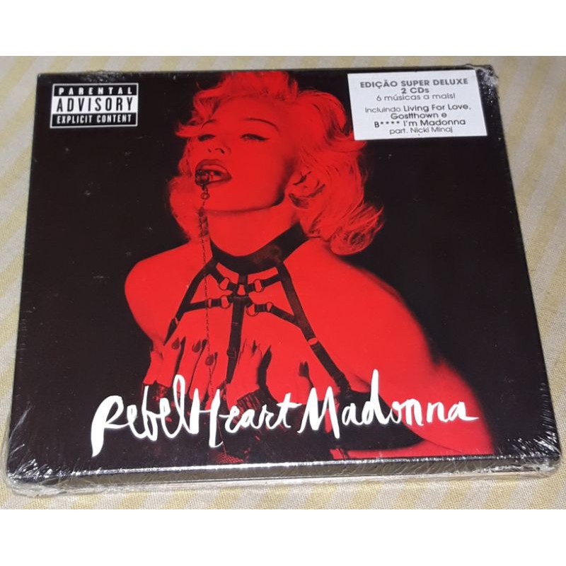 CD Duplo Super Deluxe Madonna - Rebel Heart | Shopee Brasil