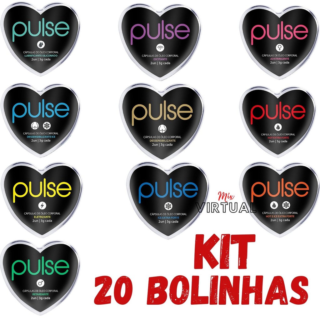 Bolinhas Explosivas Hot Ice Viber Excit Kit 20 Unidades Pulse Sex Fantasy Sexshop 6098