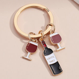 Esmalte Porta-Chaves De Vidro Vinho Barra Presente