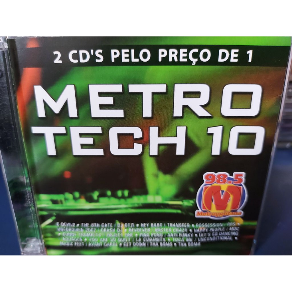 CD Metro Tech Volume 10 Metropolitana Fm DUPLO RARO