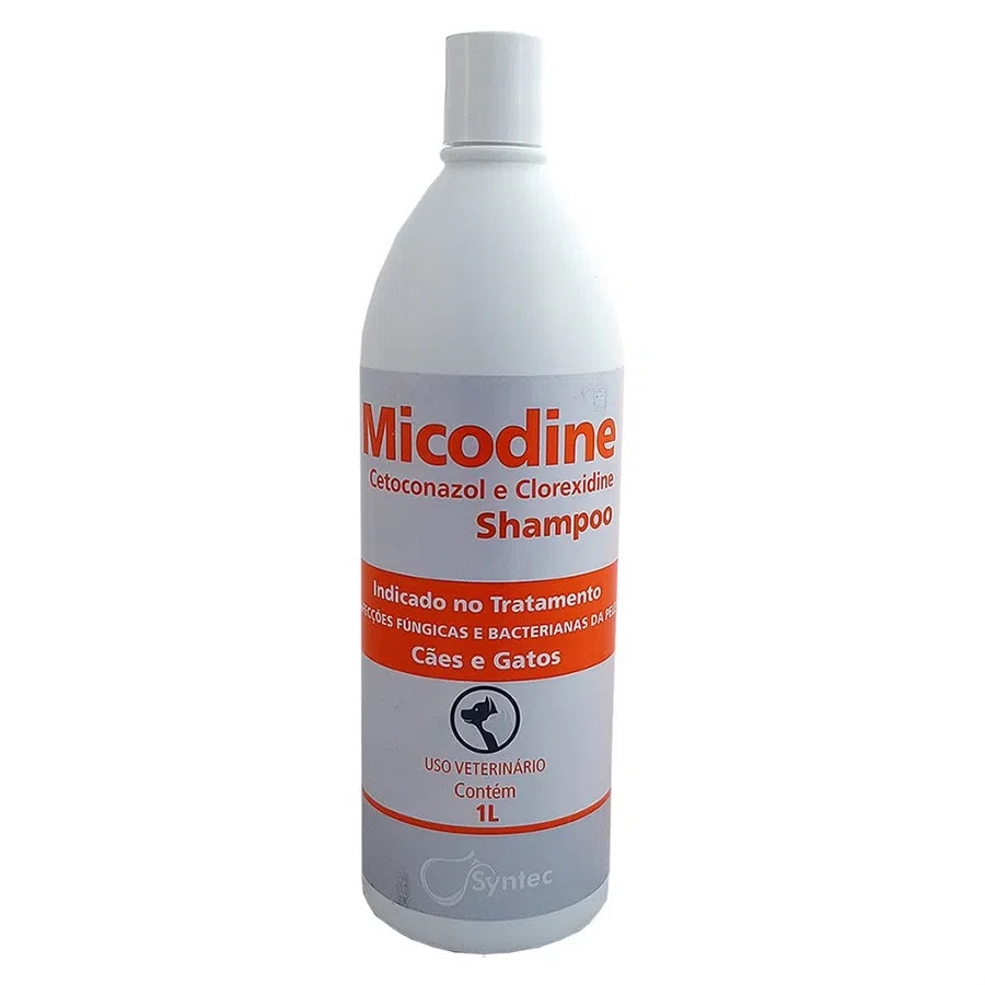 Shampoo Micodine Cães e Gatos - 1L Syntec
