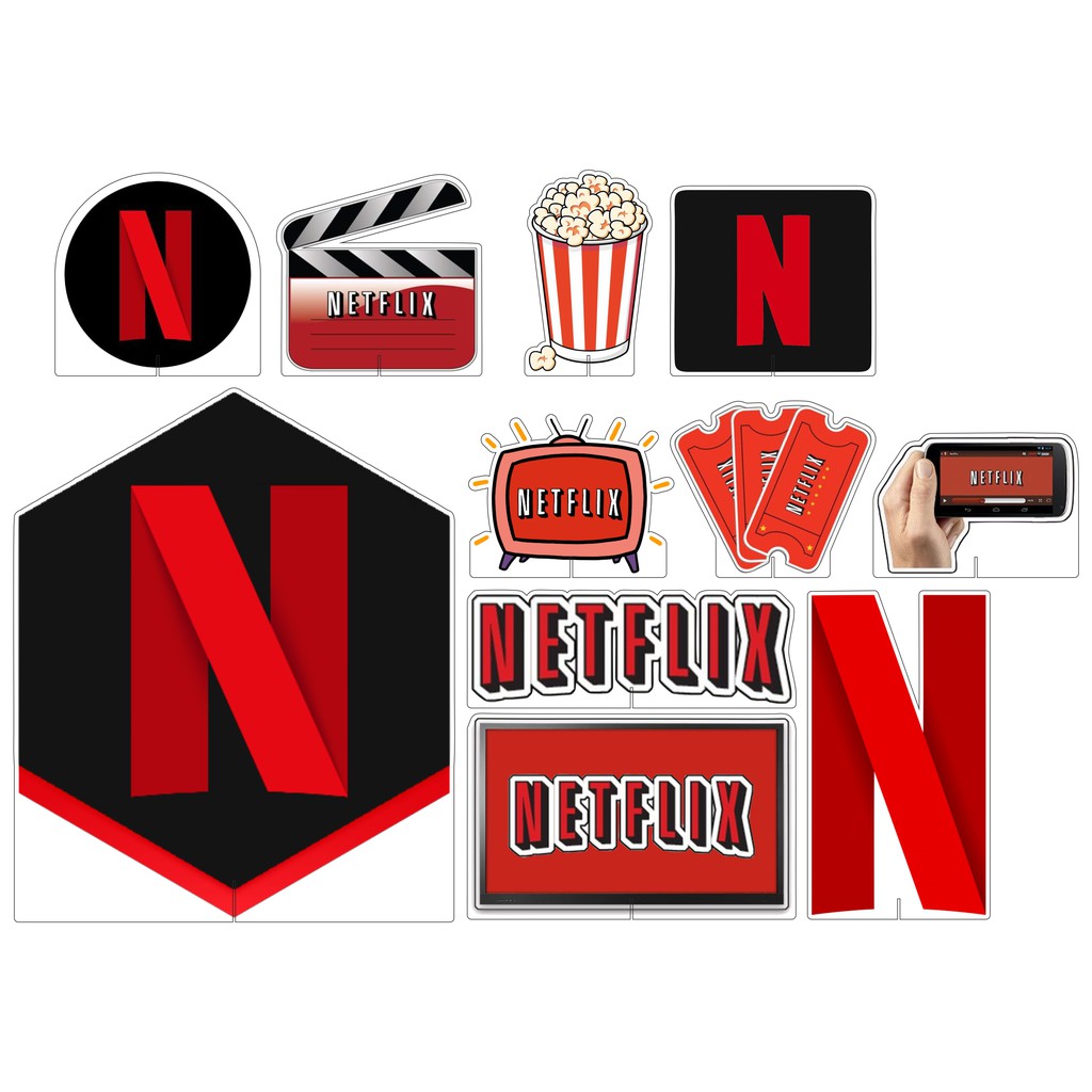 Kit Display Decorativo Festa Infantil Netflix