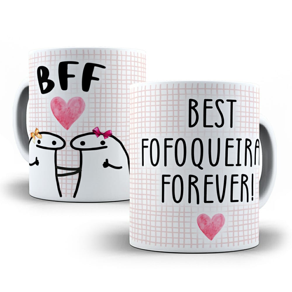 Caneca Personalizada Meme Flork - BFF (Best Fofoqueiras Forever) - Caneca  Personalizada para Todas as Ocasiões!