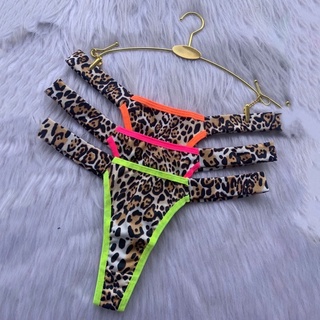 Kit 2 Calcinha Sexy Animal Print Estampada Tanga Fio Duplo
