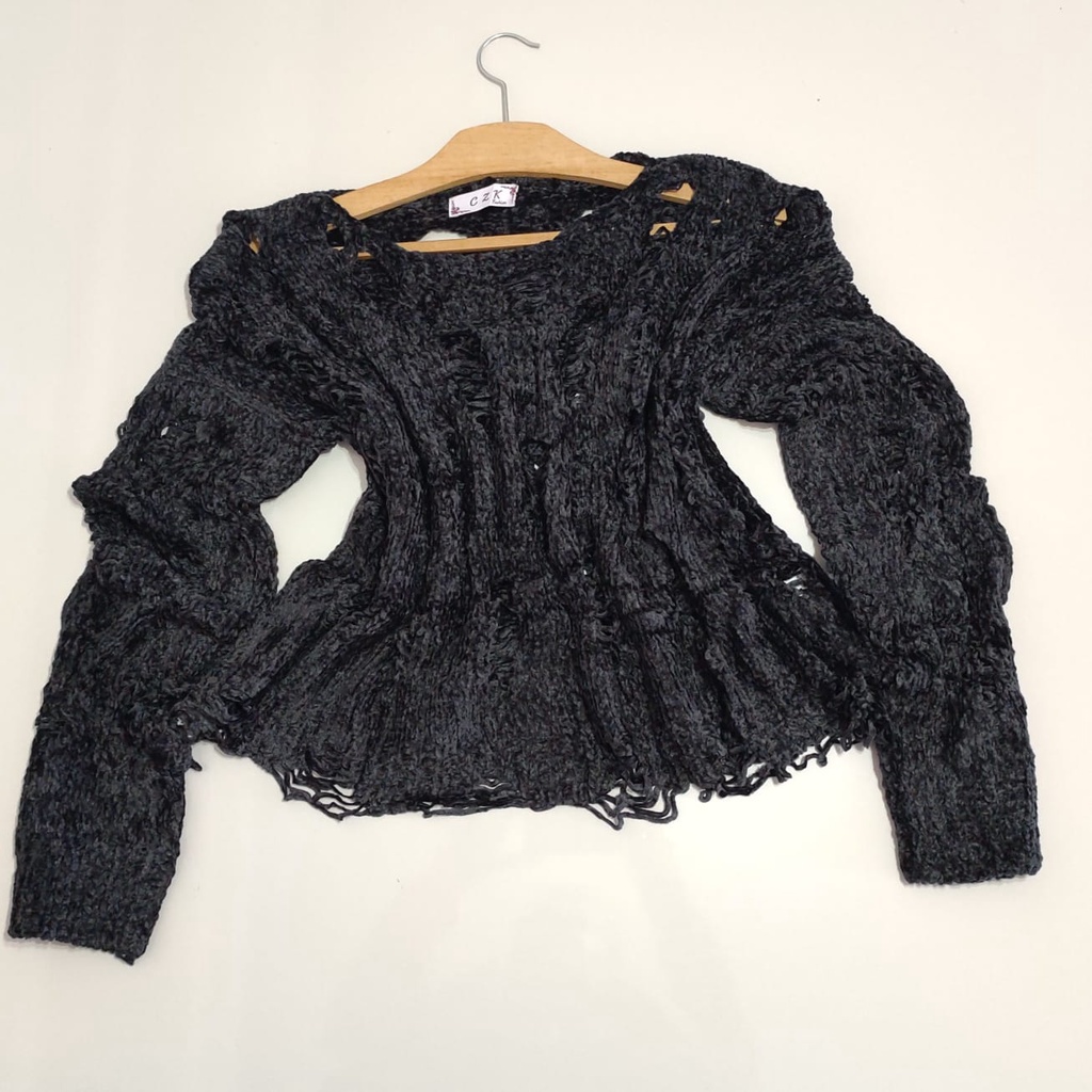 Blusa de Frio Feminina Tricô Chenille Pelinho Plus Size