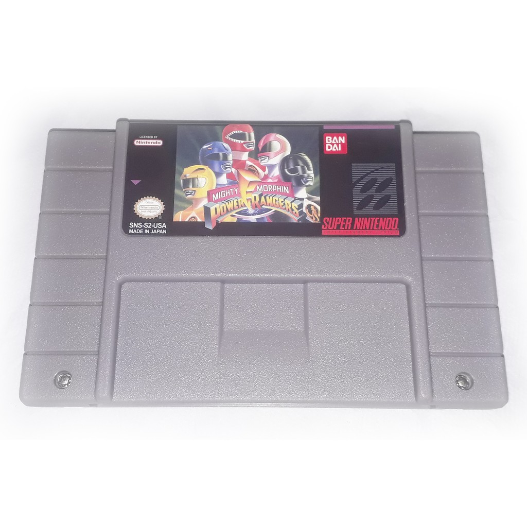 Power Rangers Mighty Morphin - Snes - Super Nintendo | Shopee Brasil
