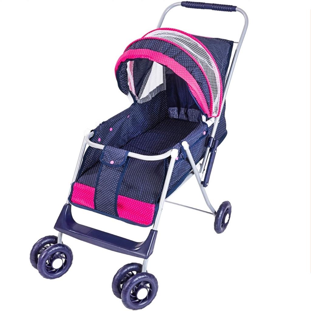 Carrinho De Boneca Milano Bebe Reborn Azul Para Boneca Grande - Mep ...
