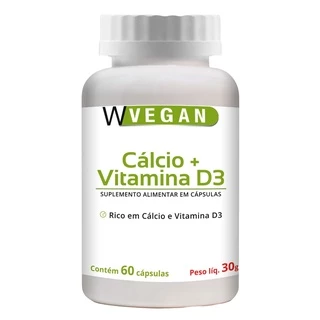 Calcio + Vitamina D3 2.000 UI 60 capsulas WVegan
